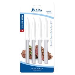 Rada Cutlery Blister Packaging 4 in. L Stainless Steel Steak Knife Set 6 pc