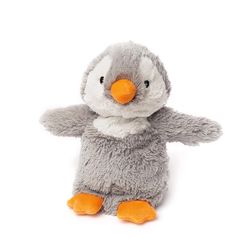 Warmies Penguin Stuffed Animal Gray