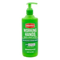 O'Keeffe's Working Hands Unscented Scent Hand and Body Lotion 12 oz 1 pk