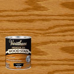 Varathane Premium Semi-Transparent Spring Oak Oil-Based Urethane Modified Alkyd Wood Stain 1 qt