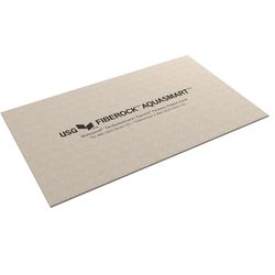 United States Gypsum Fiberock 60 in. H X 36 in. W X 0.42 in. D Tile Backerboard
