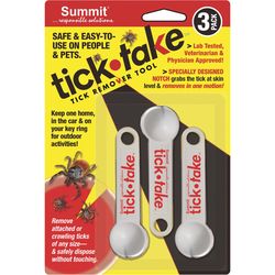 Summit Tick-Take Tick Remover Key 5.25 in. W X 1  L White/Red 3 each