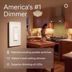 Lutron Diva Ivory 150 W 3-Way Dimmer Switch 1 pk