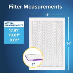 Filtrete Advanced Allergen 18 in. W X 20 in. H X 1 in. Polypropylene 1500 MPR Pleated Air Filter 1 p