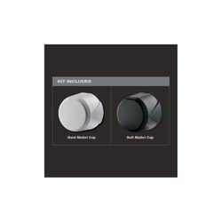 Stiletto TRIMBONE 1.1 in. Rubber Mallet Cap Kit Assorted 2 pc