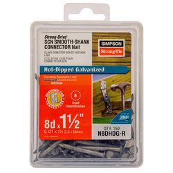 Simpson Strong-Tie 8D 1-1/2 in. Wood Joiner Hot-Dipped Galvanized Steel Nail Round Head 1 lb