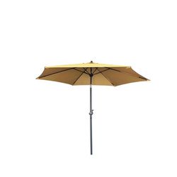Living Accents 9 ft. Tiltable Yellow Market Umbrella