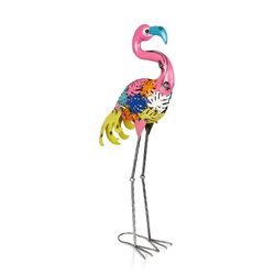 Alpine Multicolored Iron 9 in. H Outdoor Decoration
