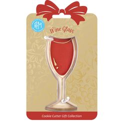 R&M International Corp 4 in. L Wine Glass Cookie Cutter Silver 1 pc