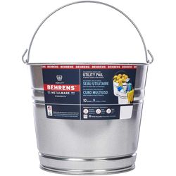 Behrens 10 qt Galvanized Pail Silver