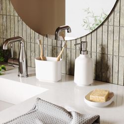 Umbra White Plastic Toothbrush Holder