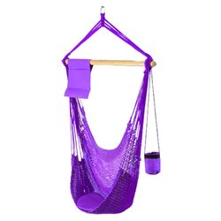 SoCo Swings Swings 48 in. L 1 person Purple High Tide Hammock Swing