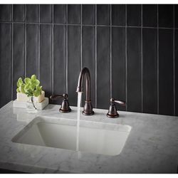 Oakbrook Collection Jennifer Oil Rubbed Bronze Traditional Widespread Bathroom Sink Faucet 8 in.