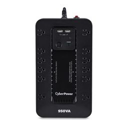 CyberPower 5 ft. L 12 outlets Battery Backup/Surge Protector Black 890 J