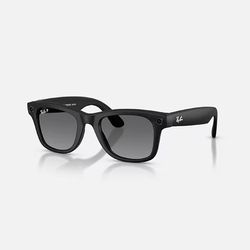 Ray-Ban META WAYFARER - GEN 2 Smart Sunglasses Unisex Matte Black Frame Graphite Lens Polarized