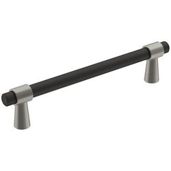 Amerock Mergence Contemporary Bar Cabinet Pull 5-1/16 in. Matte Black Black 1 pk