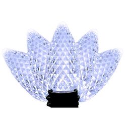 Holiday Bright Lights LED PS C9 Cool White 25 ct Christmas Light Bulbs