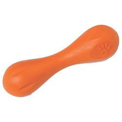 West Paw Zogoflex For Dog Orange Plastic Hurley Bone Chew Dog Toy Extra Small 1 pk