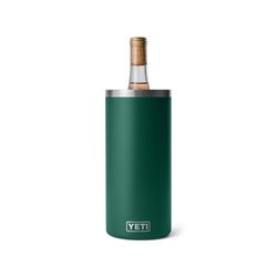 YETI Rambler 1 bottle Black Forest Green Stainless Steel Wine Chiller