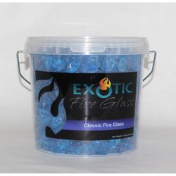 Exotic Turquoise Glass Fire Glass
