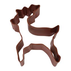 R&M International Corp Reindeer 3 in. W X 4 in. L Cookie Cutter Brown 1 pc