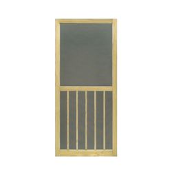 Kimberly Bay 79-3/4 in. H X 35-3/4 in. W Brown Wood Screen Door