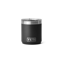 YETI Rambler 10 oz Black BPA Free Ceramic Lined Stackable Lowball Tumbler with MagSlider Lid