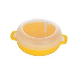 Progressive Prep Solutions White/Yellow Polypropylene Microwave Egg Poacher 1 oz