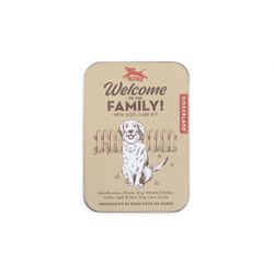 Kikkerland Kobe Welcome To The Family New Dog Care Kit ABS/PVC/Iron/Aluminium/Paper 5 pk