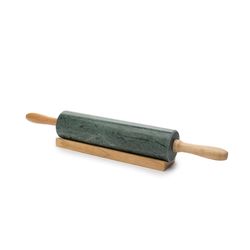 Fox Run 18 in. L X 2.5 in. D Marble Rolling Pin Green