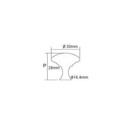 Richelieu Contemporary Round Cabinet Knob 1-3/16 in. D 1-3/32 in. Brushed Oil Rubbed Bronze 1 pk