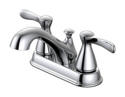 Oakbrook Collection Chrome Modern Two-Handle Bathroom Sink Faucet 4 in.