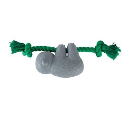 Pet Shop by Fringe Studio For Dog Green/Gray Rubber How's It Hangin Dog Toy 1 pk