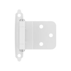 Amerock 2-15/79 in. W X 2-3/4 in. L White Steel Self-Closing Hinge 2 pk
