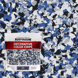 Rust-Oleum Indoor and Outdoor Gray Blend Decorative Color Chips 1 lb