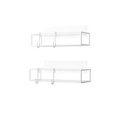 Umbra Cubiko White Steel Shower Basket