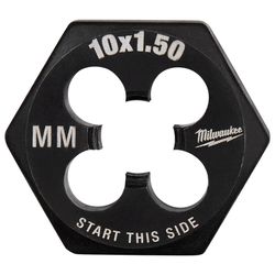 Milwaukee Metric M10x1.5 mm Hex Threading Die