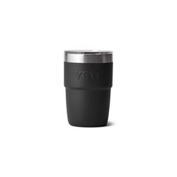 YETI Rambler 8 oz Black BPA Free Ceramic Lined Stackable Tumbler with MagSlider Lid