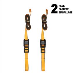 DeWalt 1.25 in. W X 14 ft. L Cargo Tie Down Lashing Strap 670 lb 2 pk