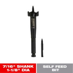 Diablo 1-1/8 in. X 5-1/8 in. L Steel Self-Feed Bit Hex Shank 1 pk