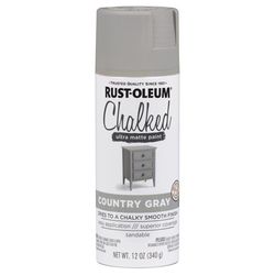 Rust-Oleum Chalked Matte Country Gray Chalky Finish Paint 12 oz