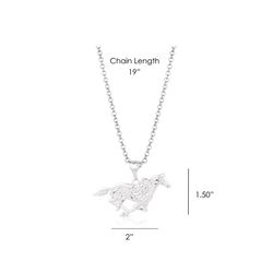 Montana Silversmiths Women's Out West Running Horse Necklace