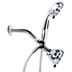 Oakbrook Collection Chrome PVC 5 settings Showerhead Combo 1.8 gpm