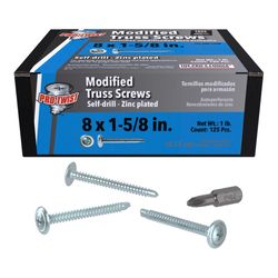 Grip-Rite Pro-Twist No. 8 wire X 1-5/8 in. L Phillips Truss Head Coarse Lath Screws