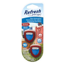 Refresh Your Car! Sweet Berry/Fresh Linen Scent Mini Car Diffuser 0.1 oz Liquid