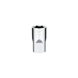 Milwaukee 15 mm X 1/2 in. drive Metric 6 Point Standard Socket 1 pc