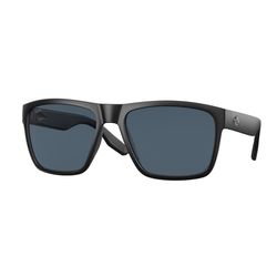 Costa Paunch XL Sunglasses Men's Matte Black Frame Gray 580P Lens Polarized