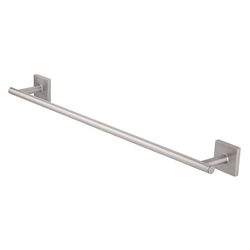 OakBrook Collection Brushed Nickel Towel Bar 24 in. L Die Cast Zinc