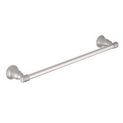 OakBrook Collection Brushed Nickel Towel Bar 18 in. L Die Cast Zinc