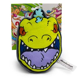 Buckle-Down Nickelodeon For Dog Multicolored Plush Rugrats Reptar Roar Face Squeaky Dog Toy 1 pk